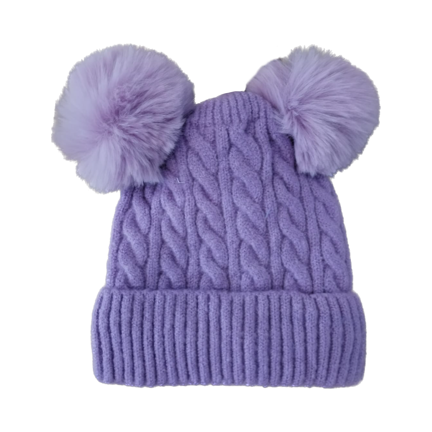 Gorro para Niños con Doble Pompón