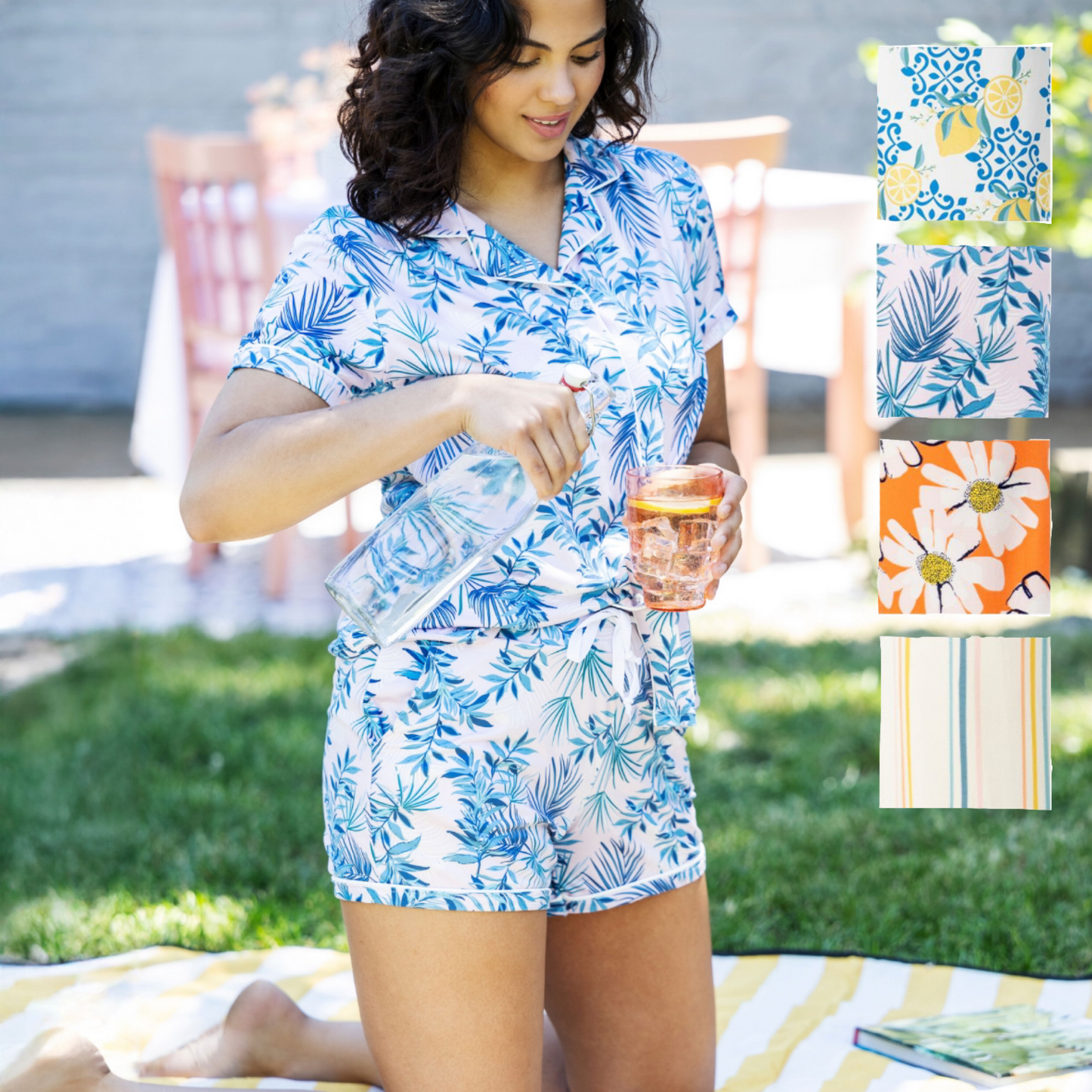 Hello Mello Pijamas Shorts con Estampado