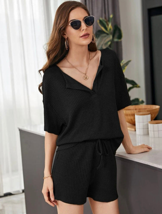 Loungewear Set Tejido con Shorts