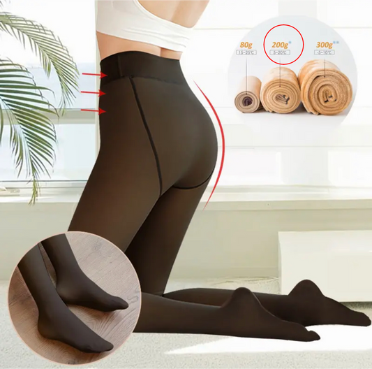 Mallas Afelpadas con Efecto Piel