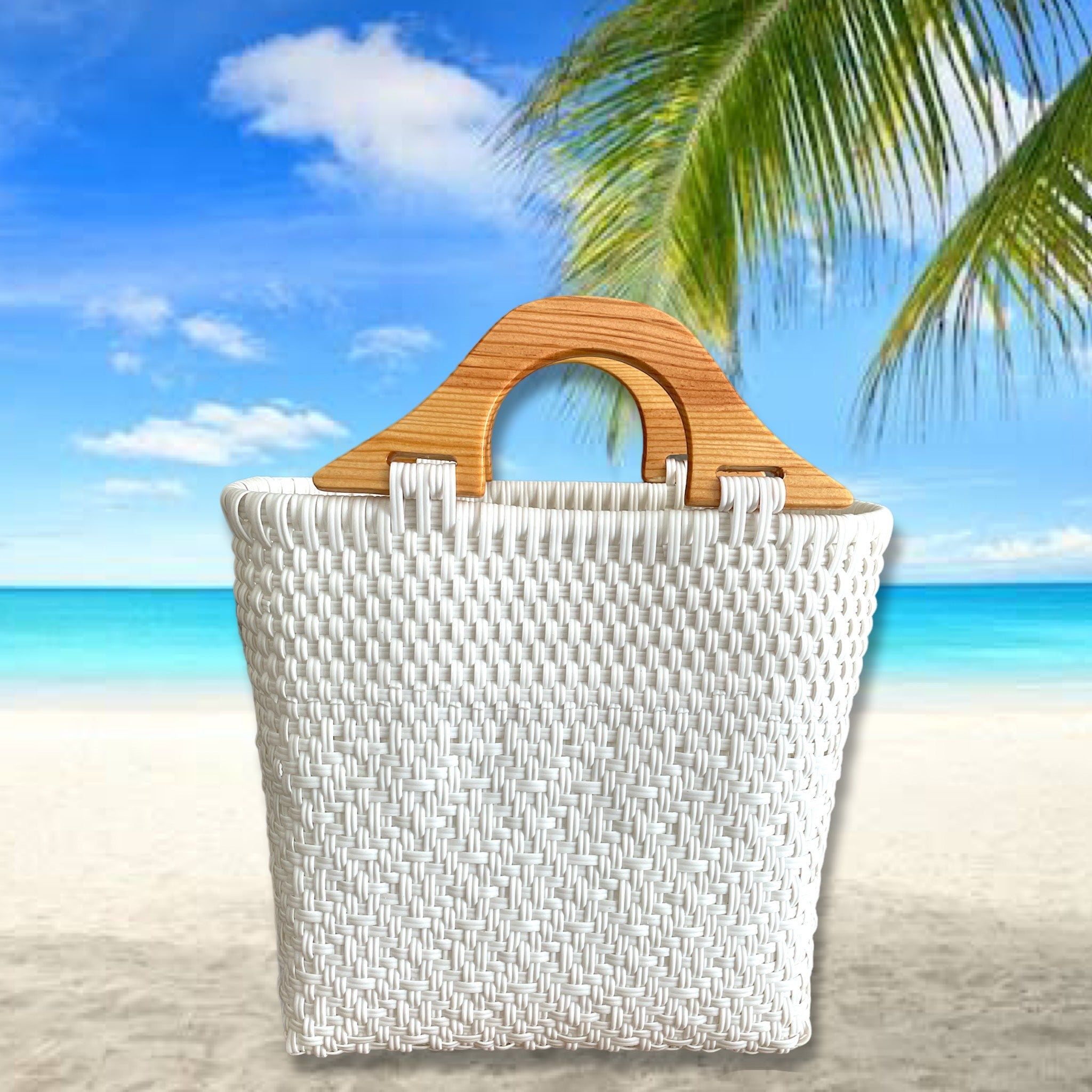 Bolsa Tejida de Plástico para Playa