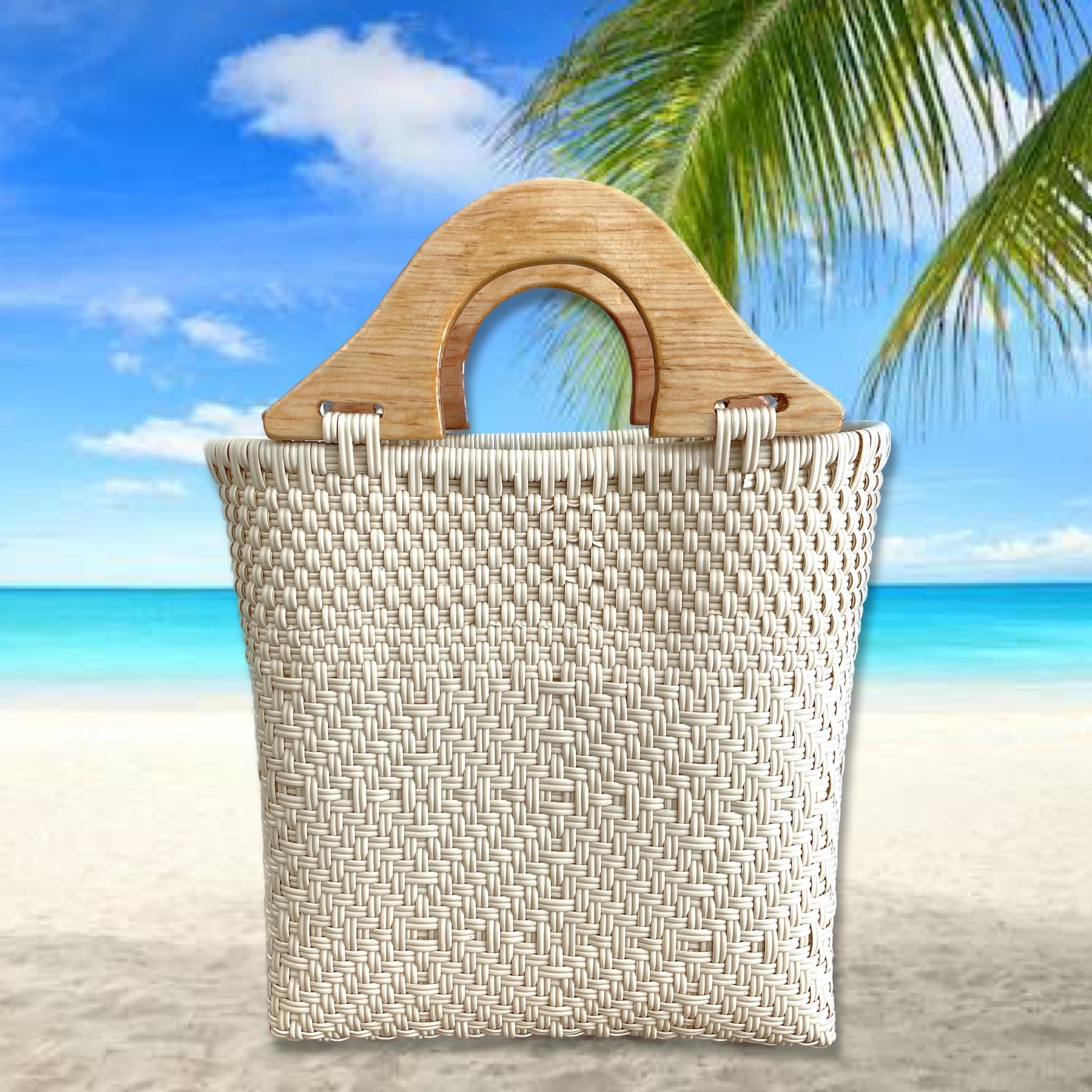 Bolsa Tejida de Plástico para Playa