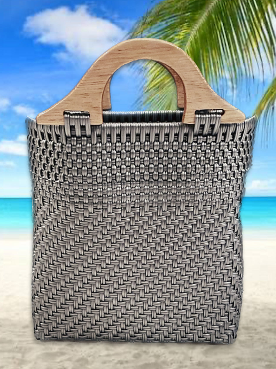 Bolsa Tejida de Plástico para Playa