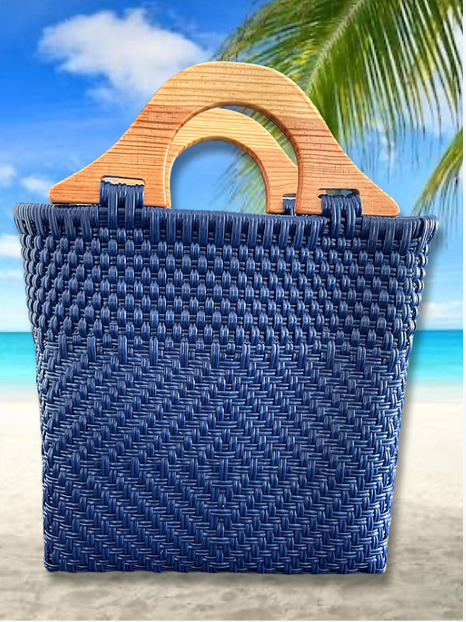 Bolsa Tejida de Plástico para Playa