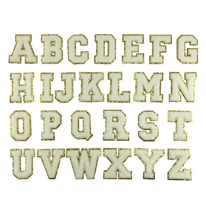Parches de Letras Grandes con Efecto Bordado para Personalizar
