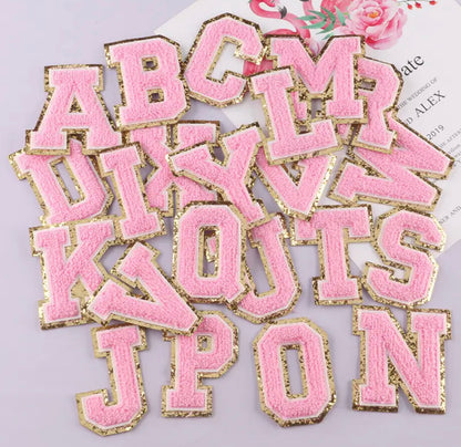 Parches de Letras Grandes con Efecto Bordado para Personalizar