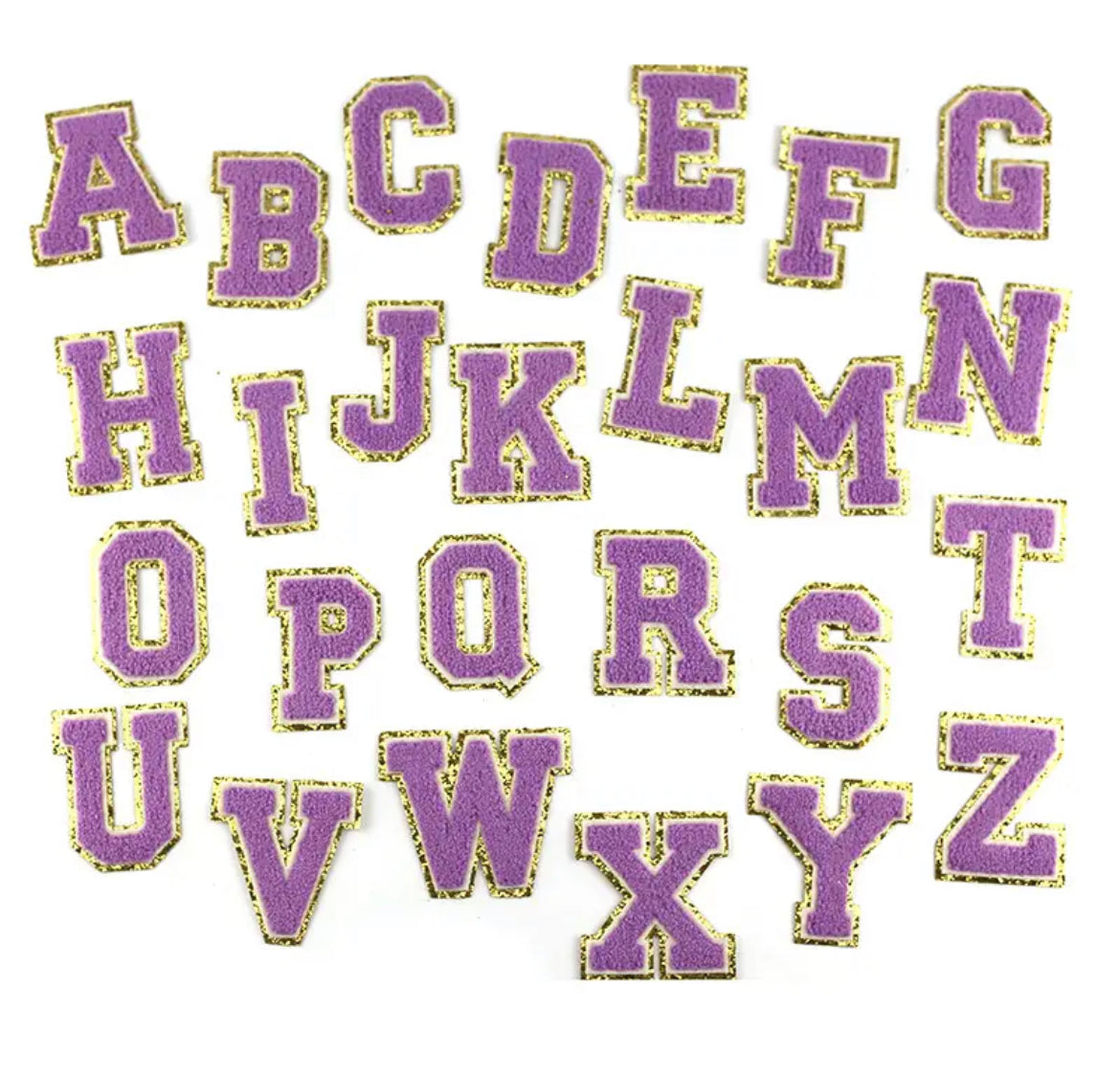 Parches de Letras Grandes con Efecto Bordado para Personalizar