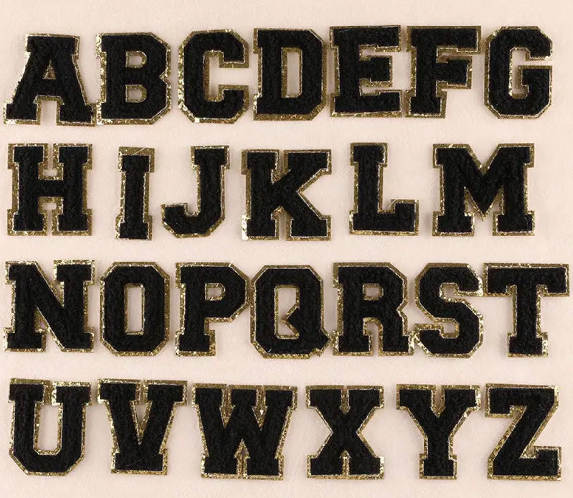 Parches de Letras Grandes con Efecto Bordado para Personalizar