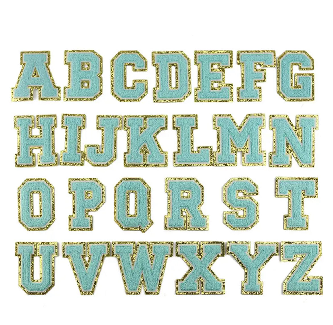 Parches de Letras Grandes con Efecto Bordado para Personalizar