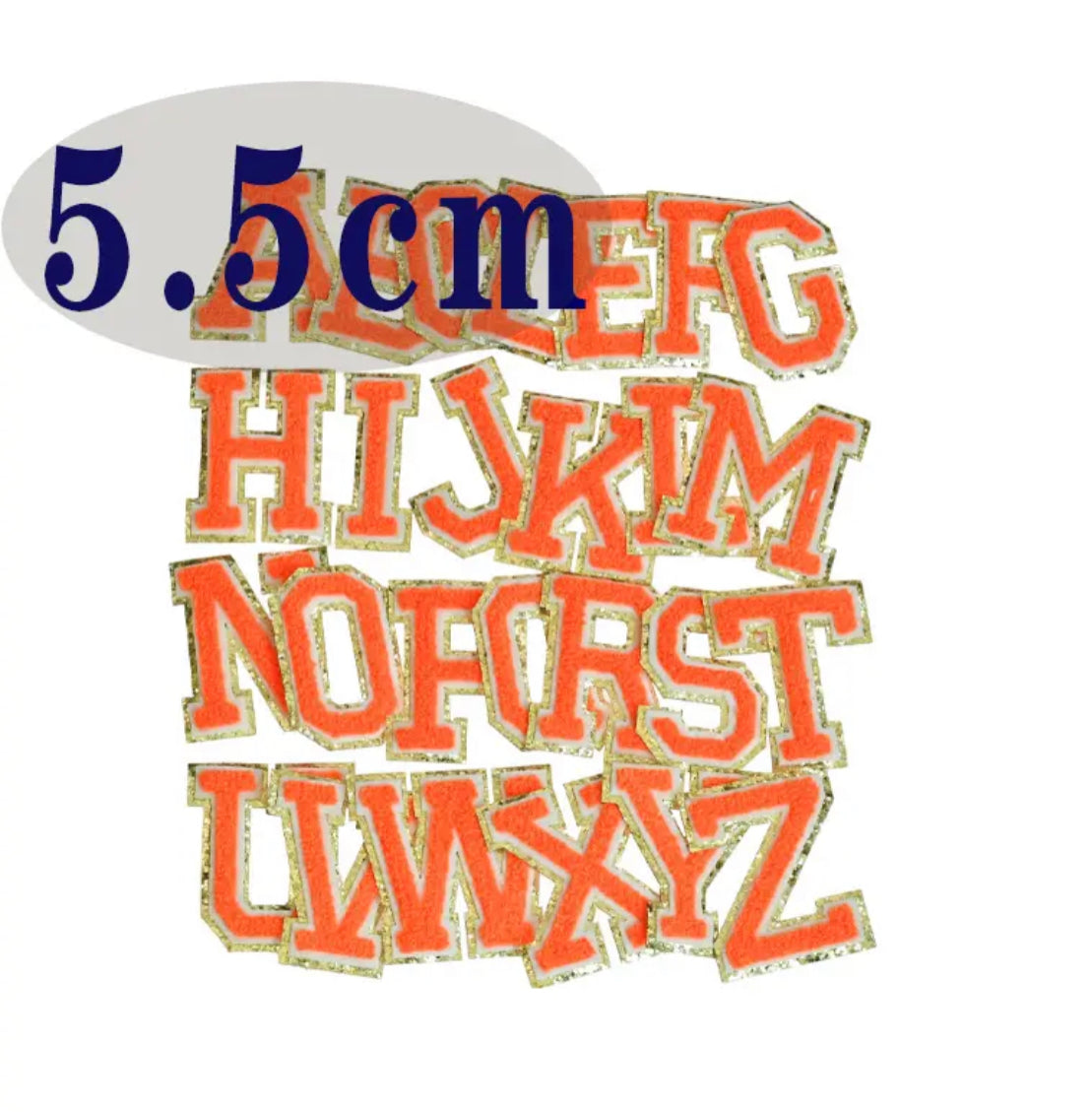 Parches de Letras Grandes con Efecto Bordado para Personalizar