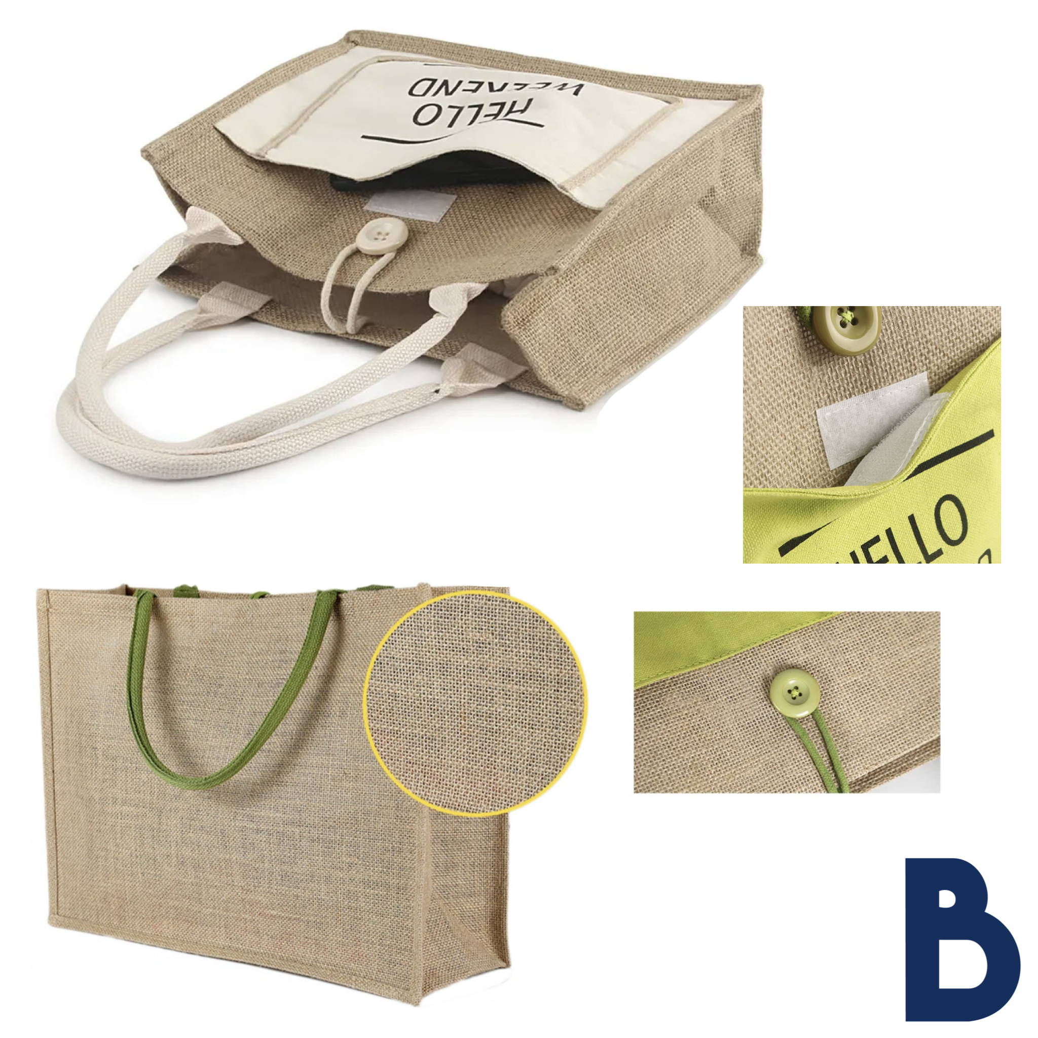 Bolsa para Playa "Hello Weekend"