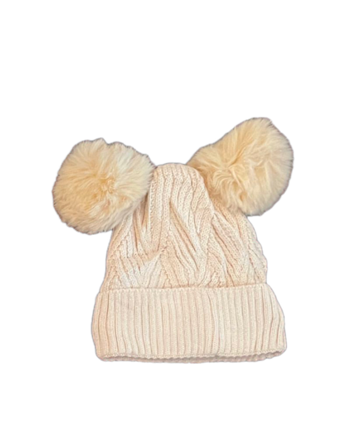 Gorro para Niños con Doble Pompón