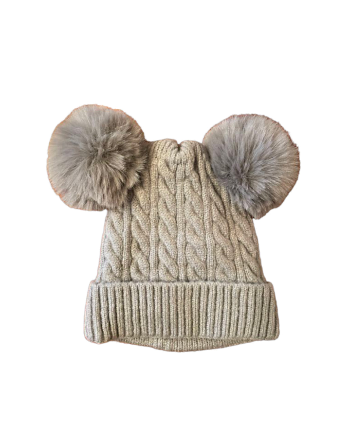 Gorro para Niños con Doble Pompón