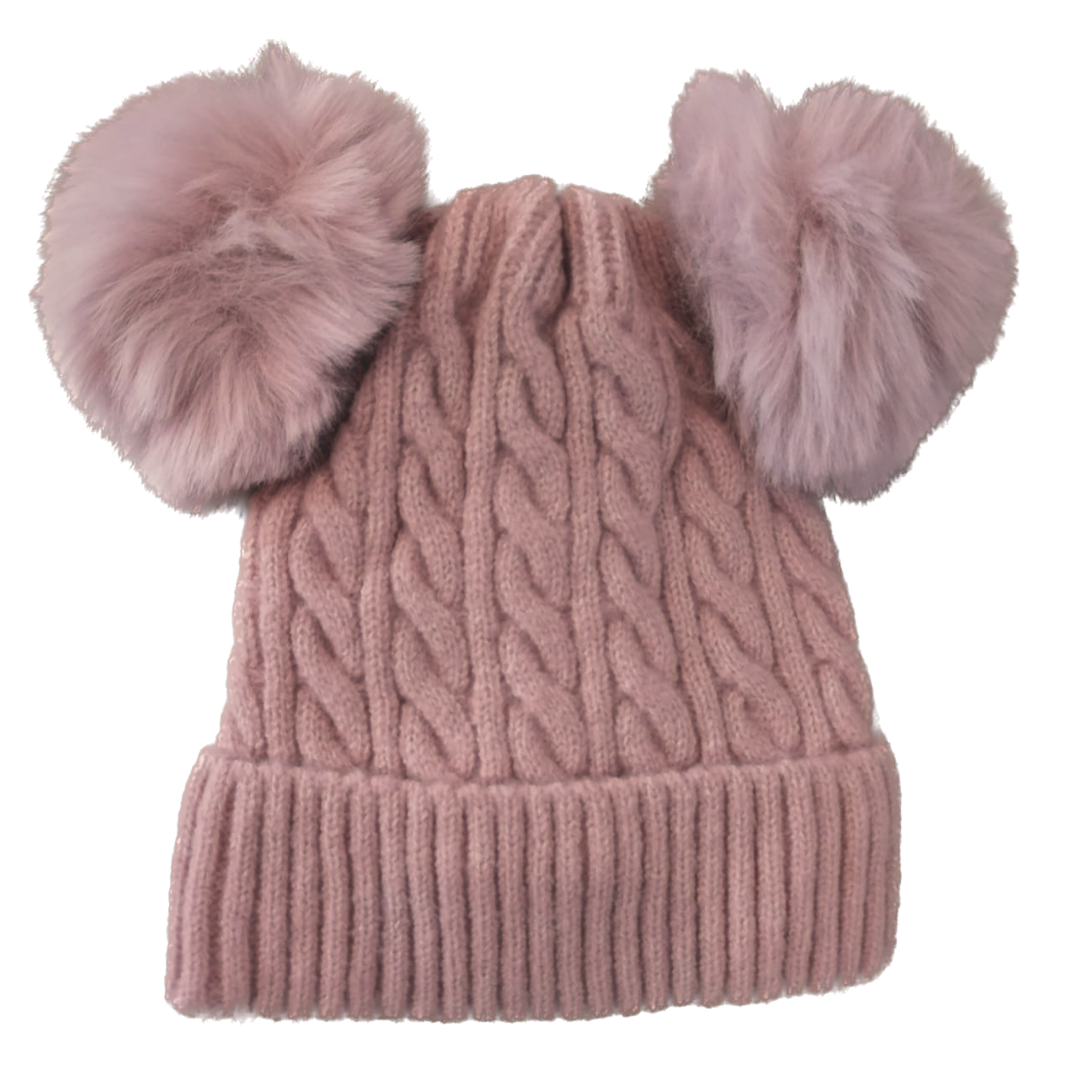 Gorro para Niños con Doble Pompón