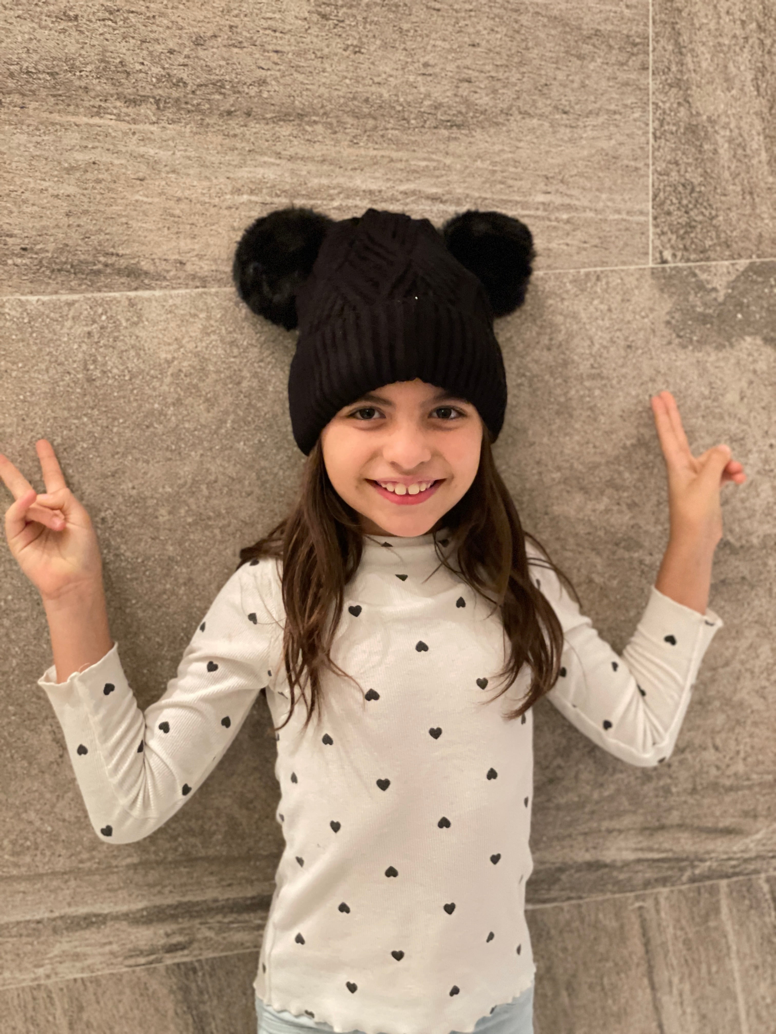 Gorro para Niños con Doble Pompón