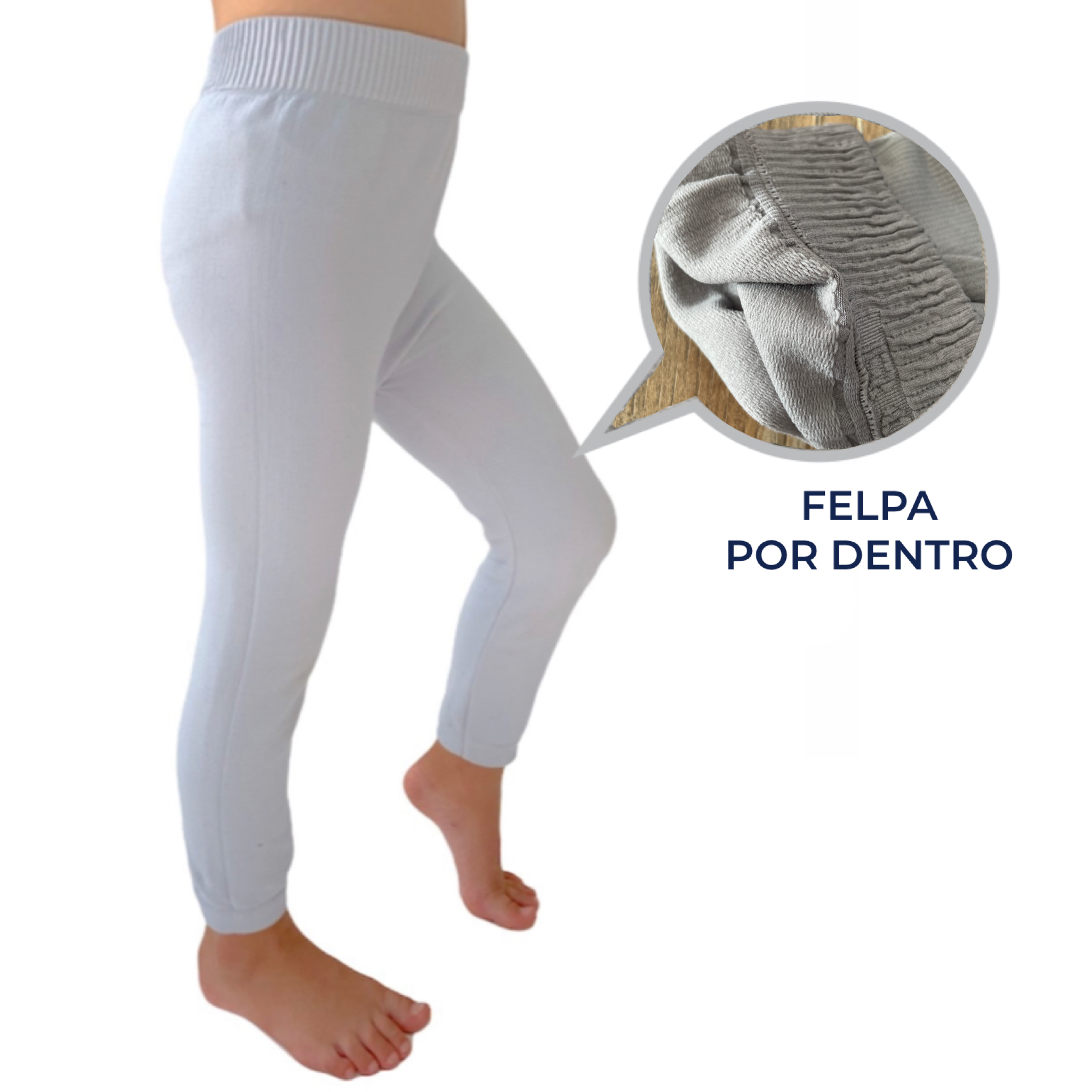 Pantalones Leggings Afelpados para Niños