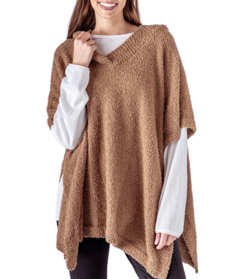 Always Cozy Hooded Poncho