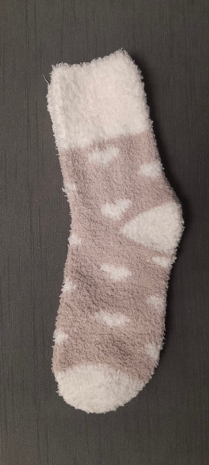 Calcetines Fluffy Corazones