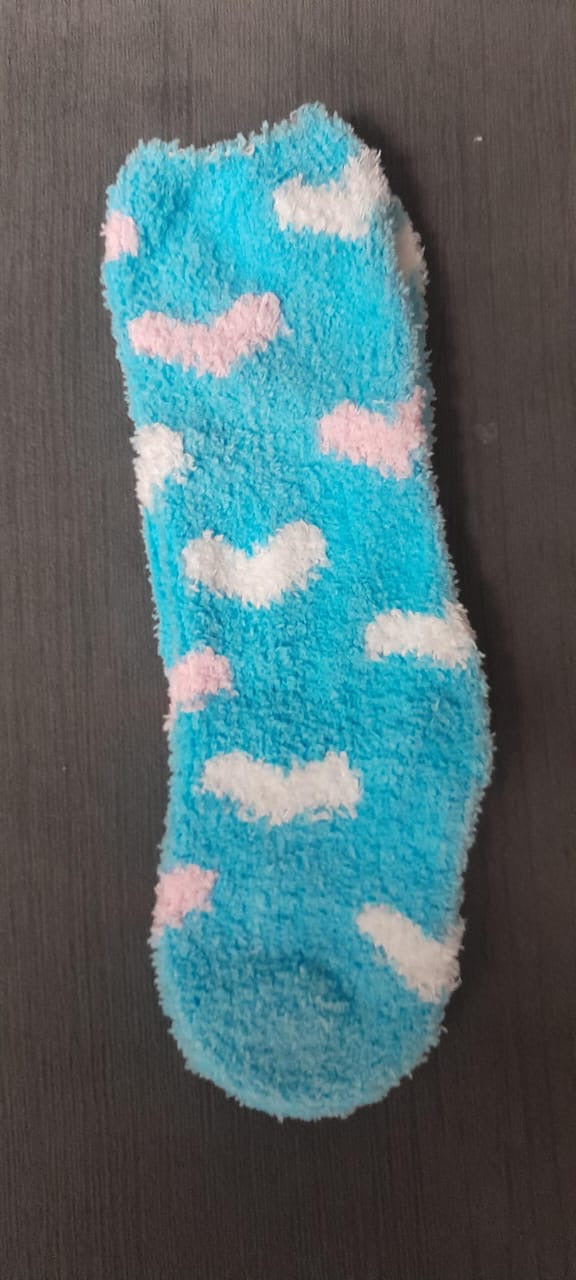 Calcetines Fluffy Corazones