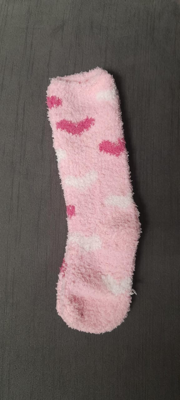 Calcetines Fluffy Corazones