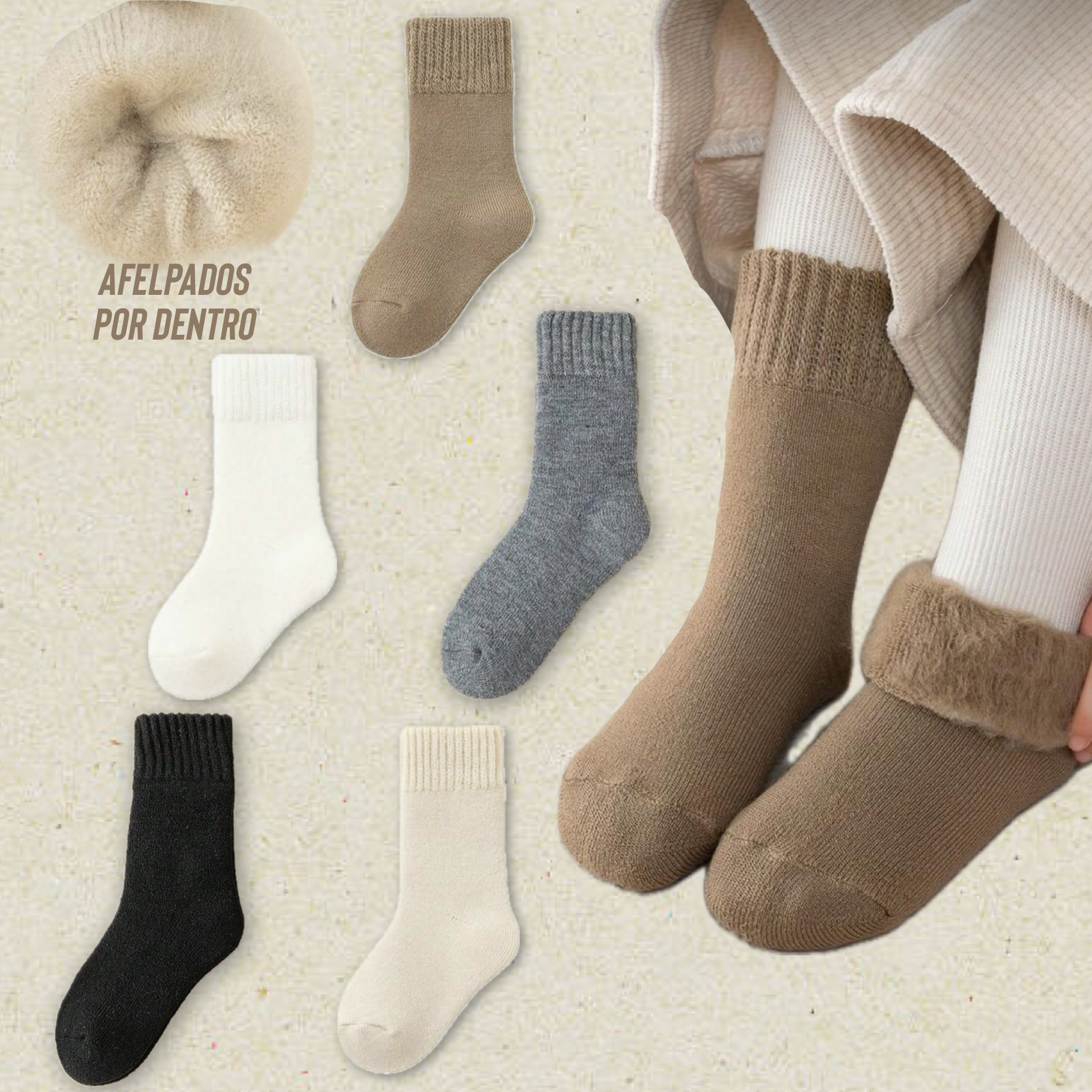 Calcetines Térmicos Afelpados Niños