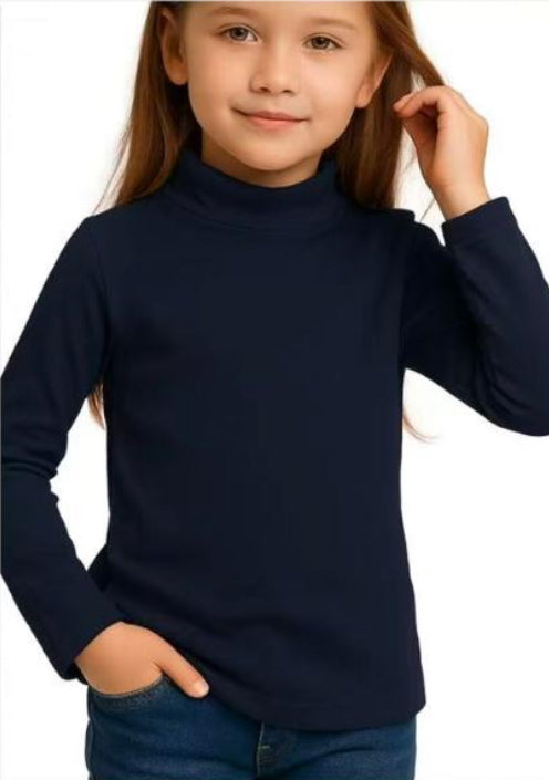 Camisa Térmica Afelpada Niños Cuello Alto
