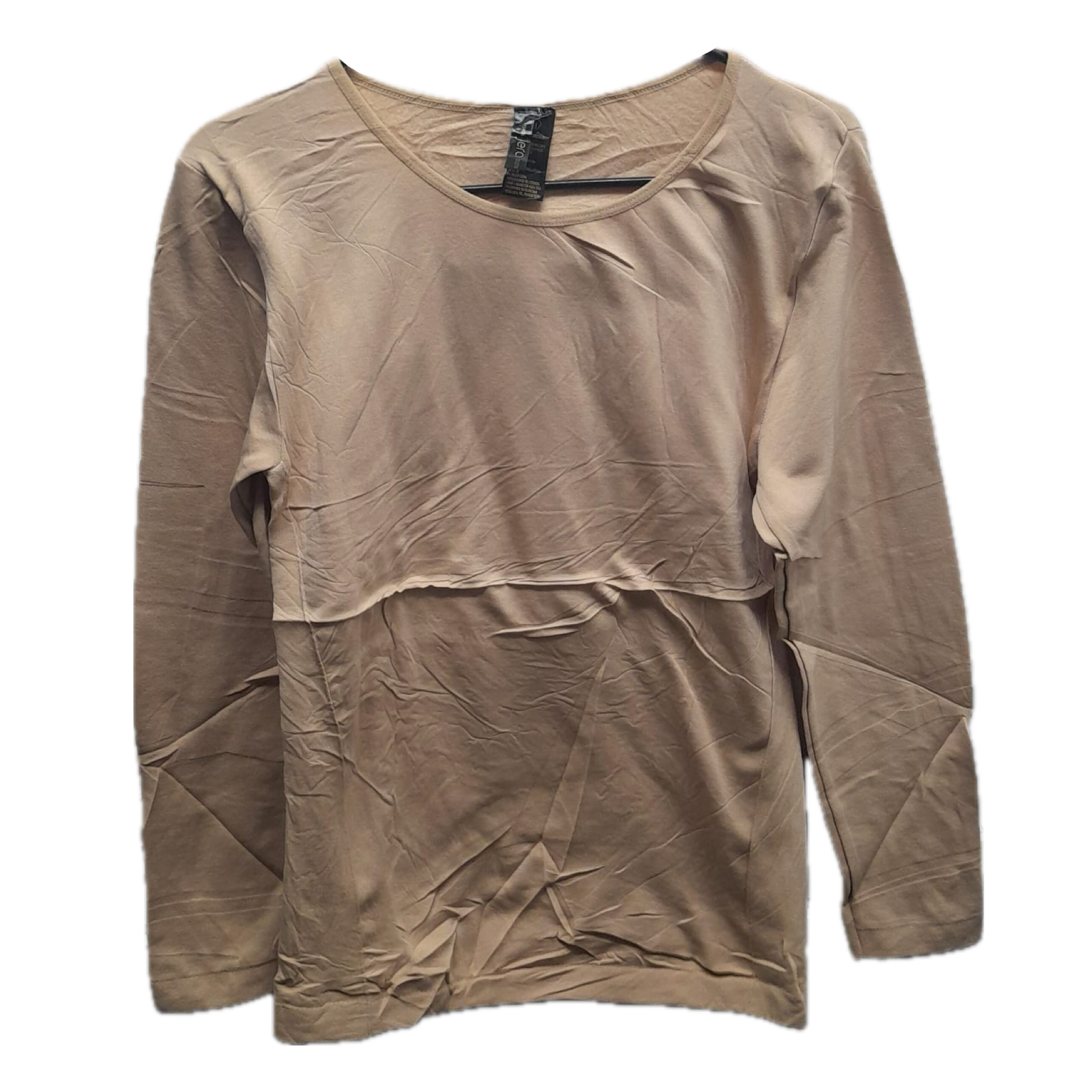 Camisa Térmica de Cuello Redondo con Felpa  (Talla Grande)