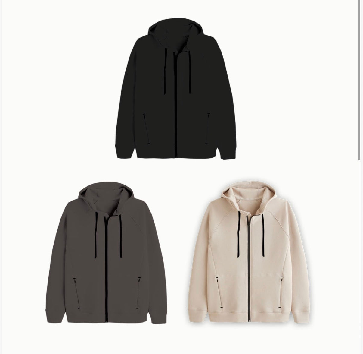 Comfort Gear Zipper Hoodies Hombres