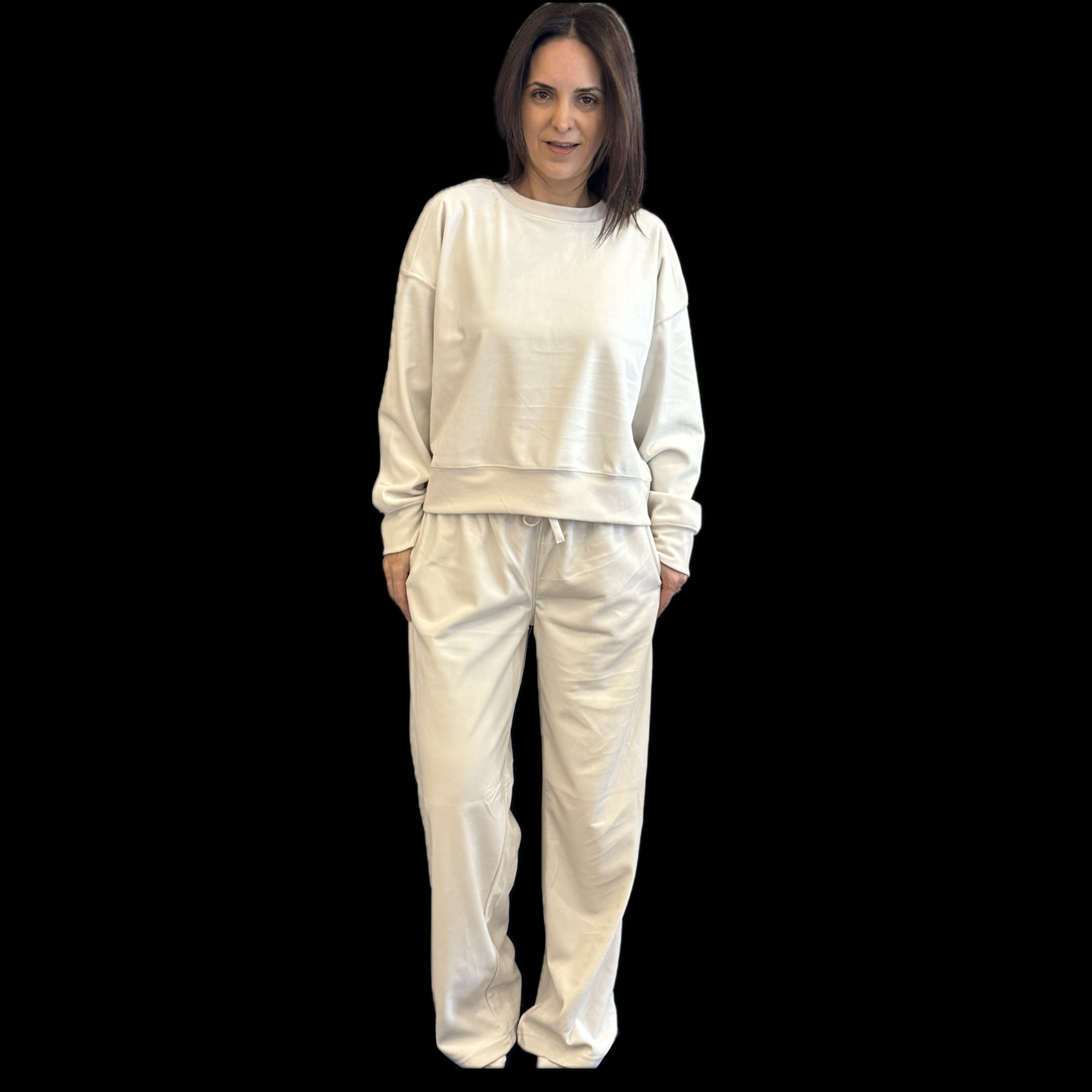 Corduroy Loungewear Crop