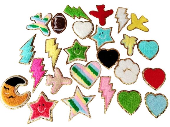 Parches de Figuras Con Efecto de Bordado Para Personalizar