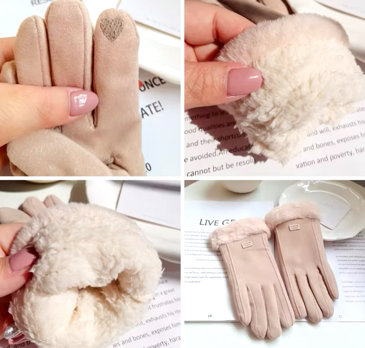 Guantes Mujer Afelpados