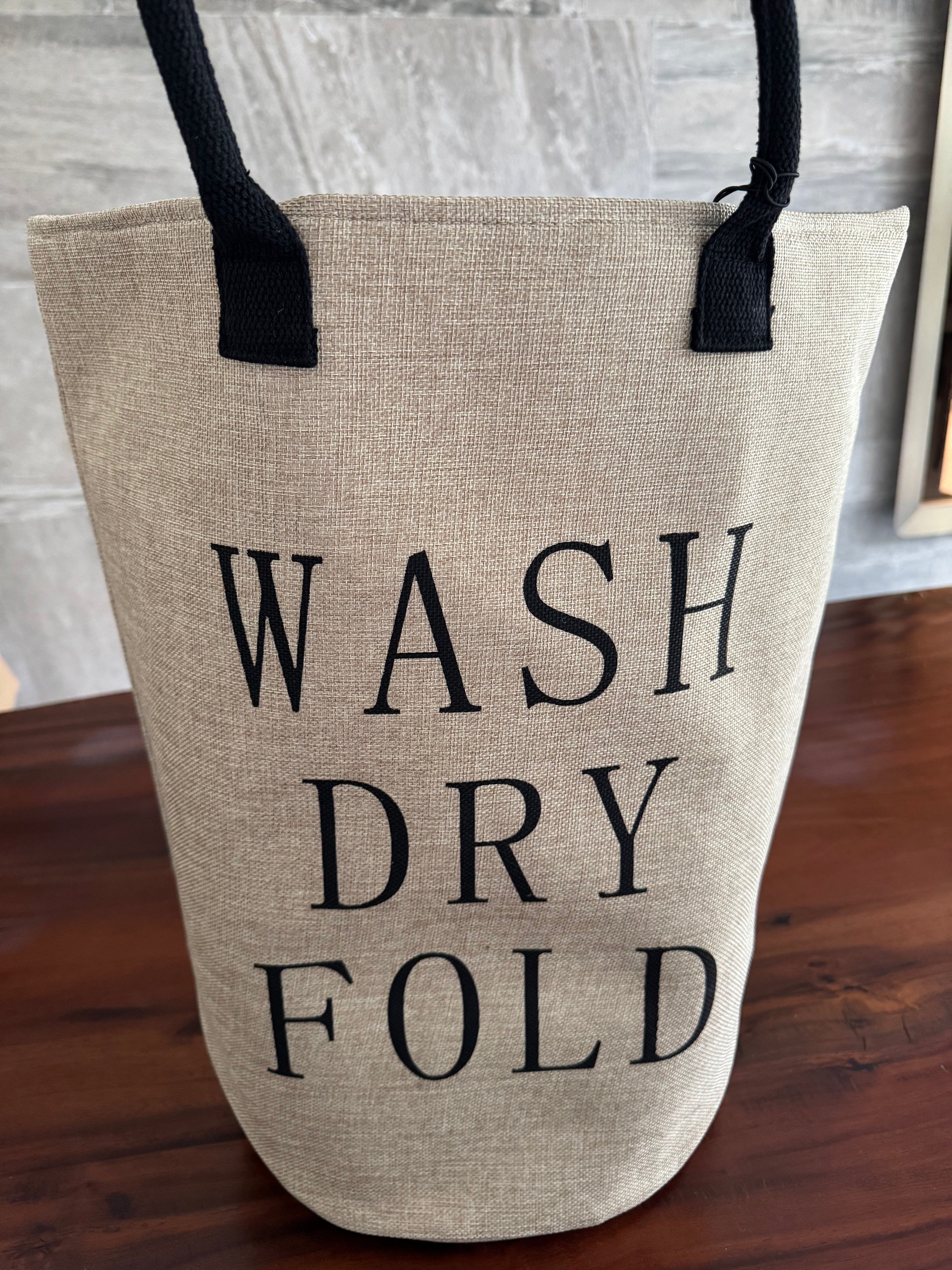 Cestos para Lavanderia WASH, DRY, FOLD