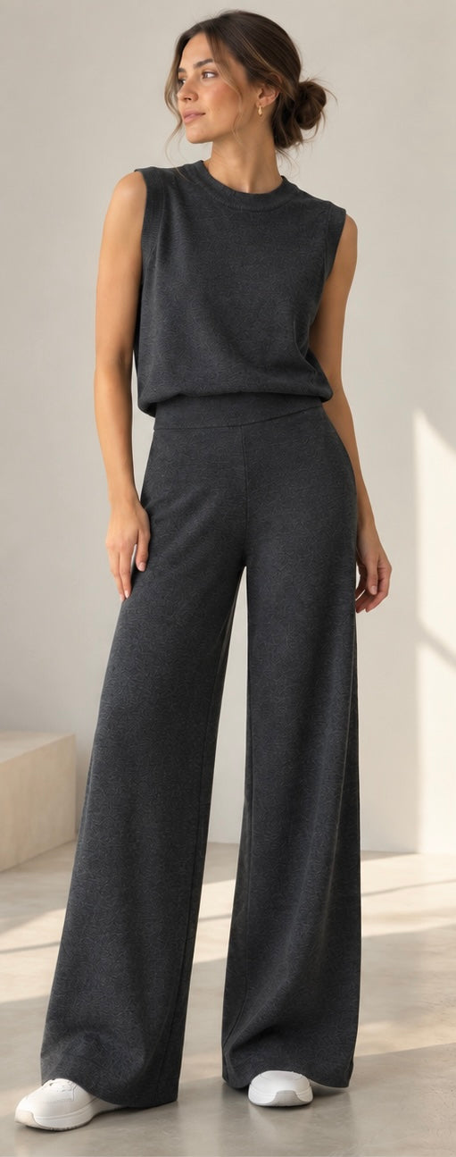 Sleeveless Knit Set