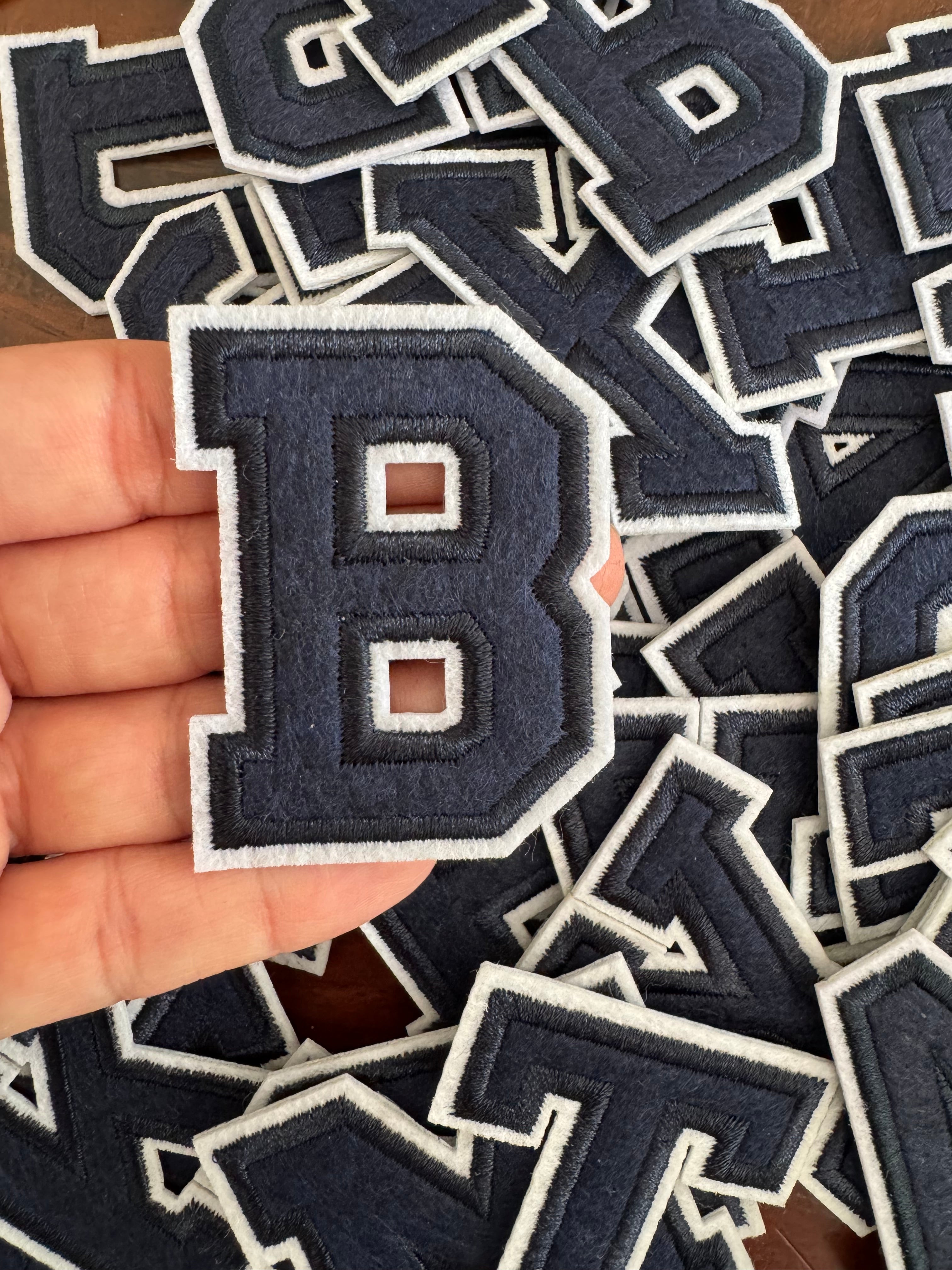 Parches de Letras Con Efecto Bordado Para Personalizar