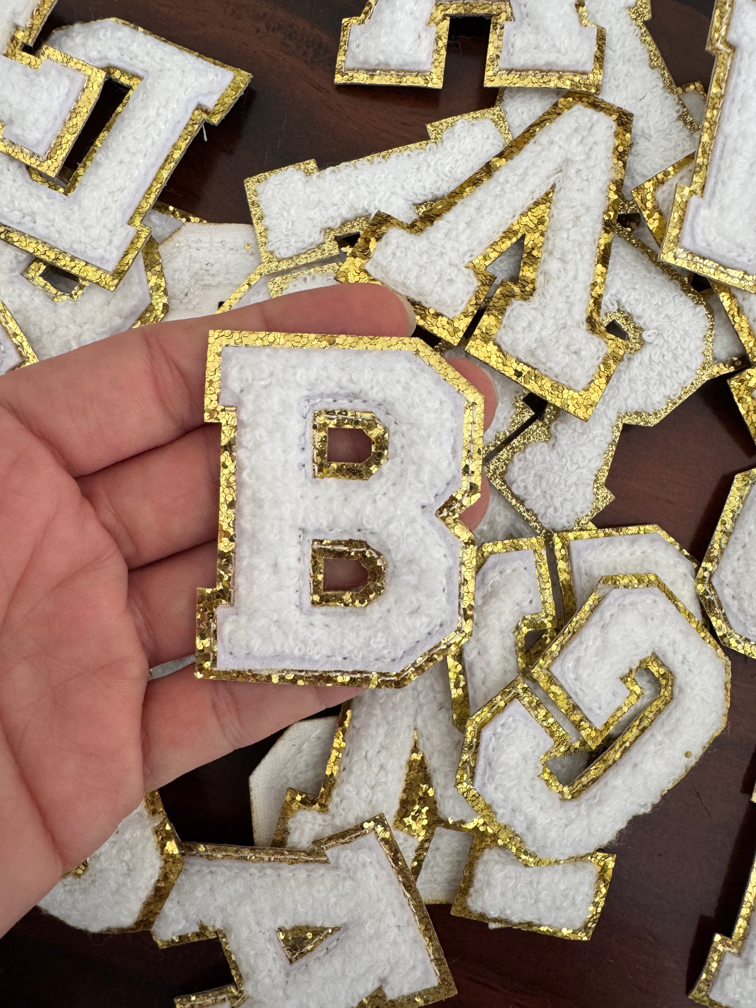 Parches de Letras Con Efecto Bordado Para Personalizar