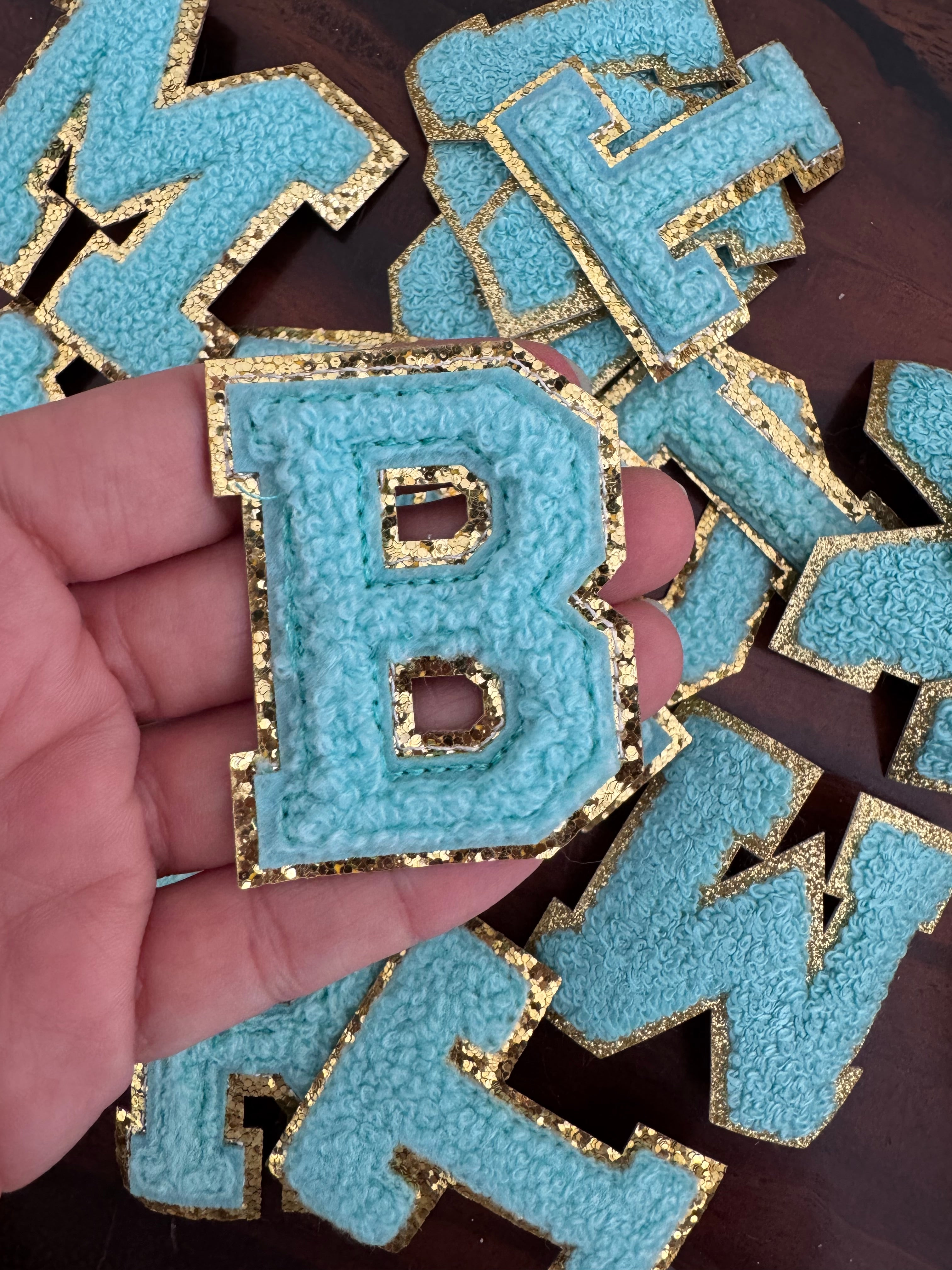 Parches de Letras Con Efecto Bordado Para Personalizar