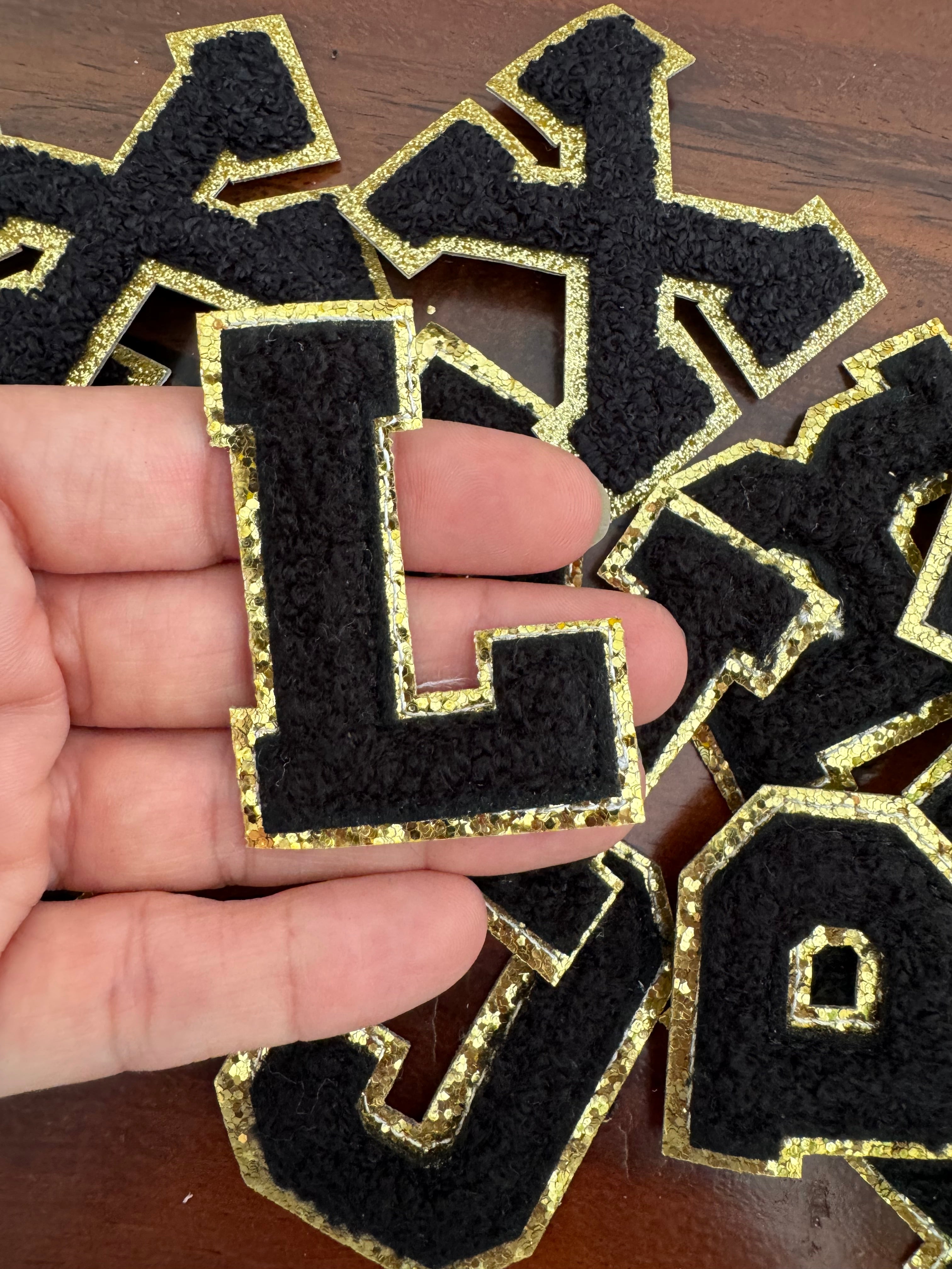 Parches de Letras Con Efecto Bordado Para Personalizar