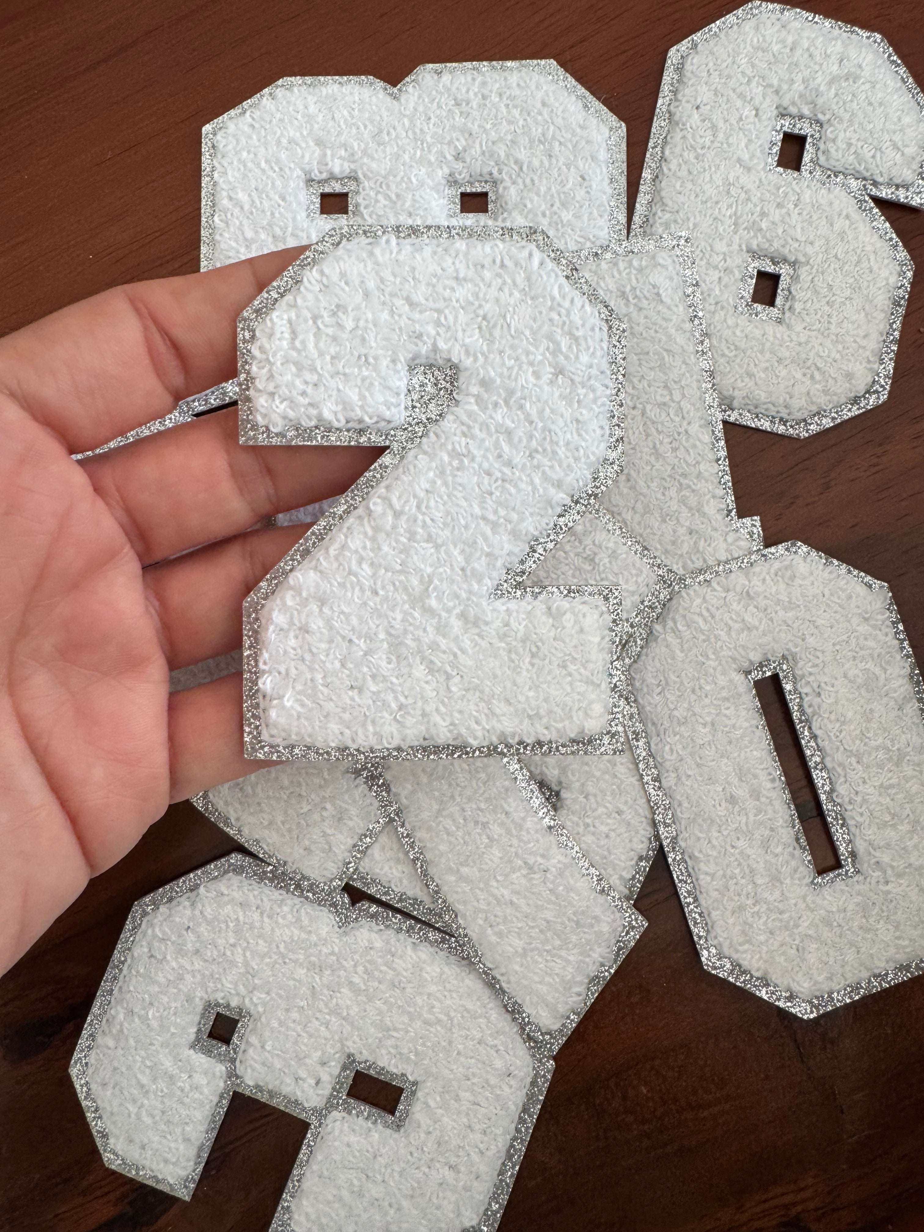 Parches de Letras Grandes con Efecto Bordado para Personalizar