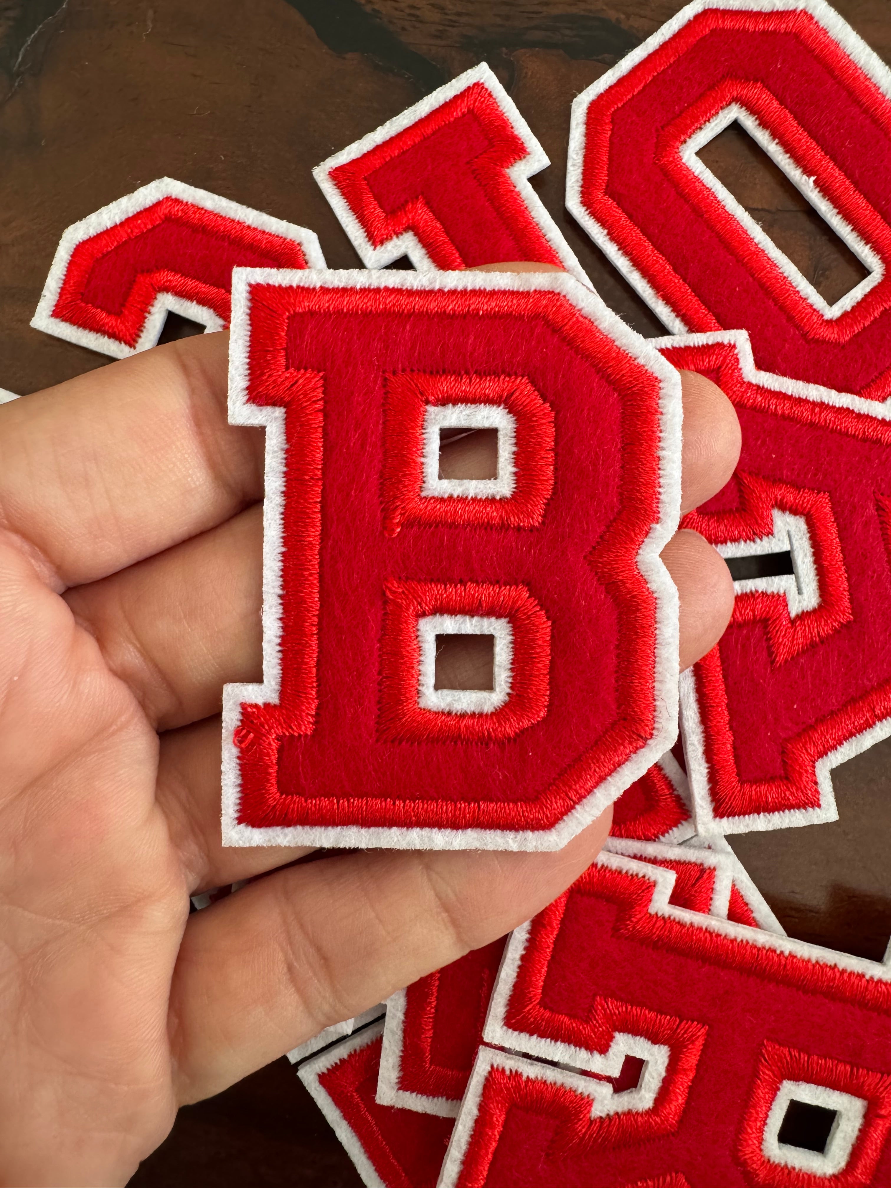 Parches de Letras Con Efecto Bordado Para Personalizar