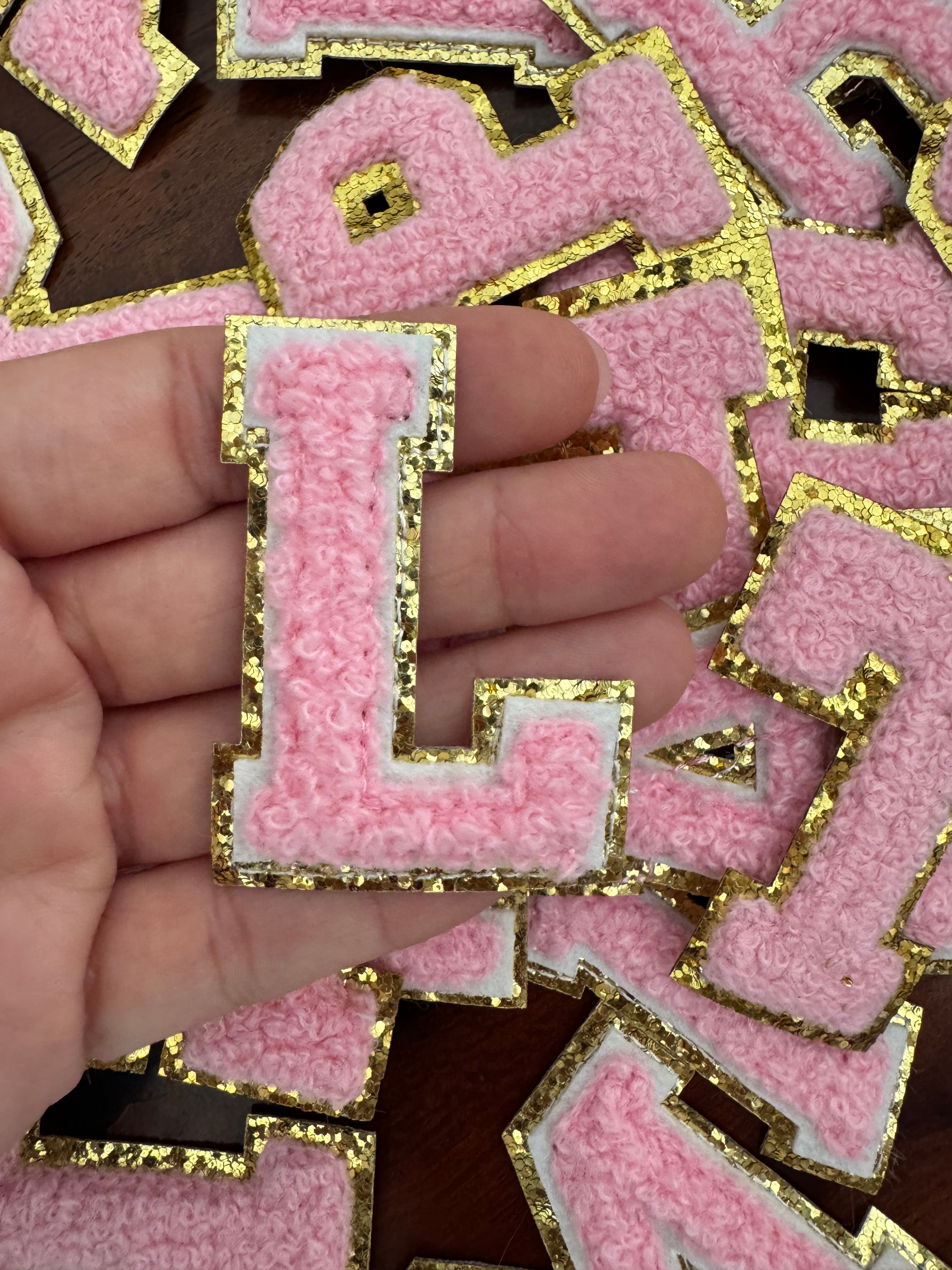 Parches de Letras Con Efecto Bordado Para Personalizar