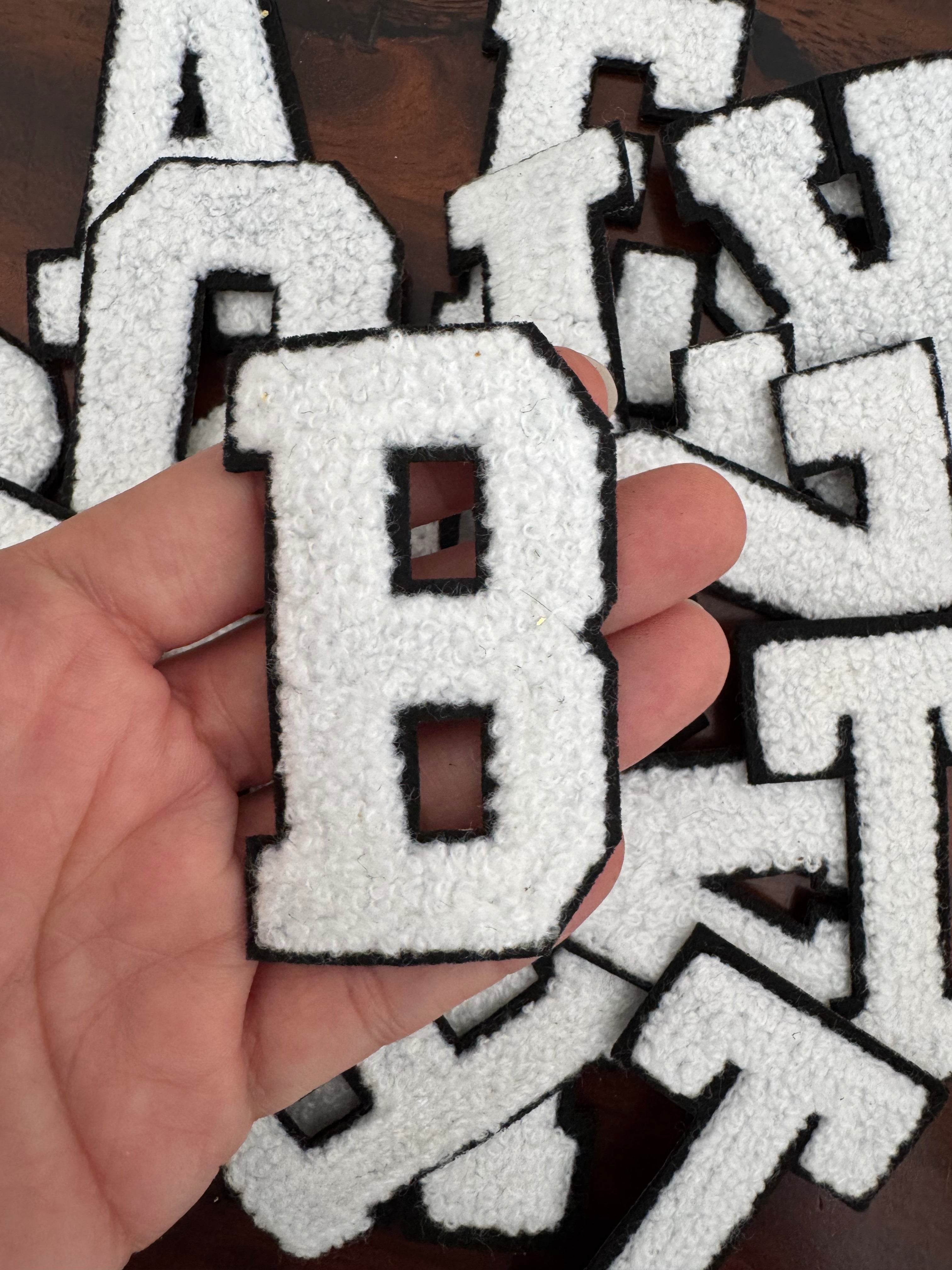 Parches de Letras Con Efecto Bordado Para Personalizar