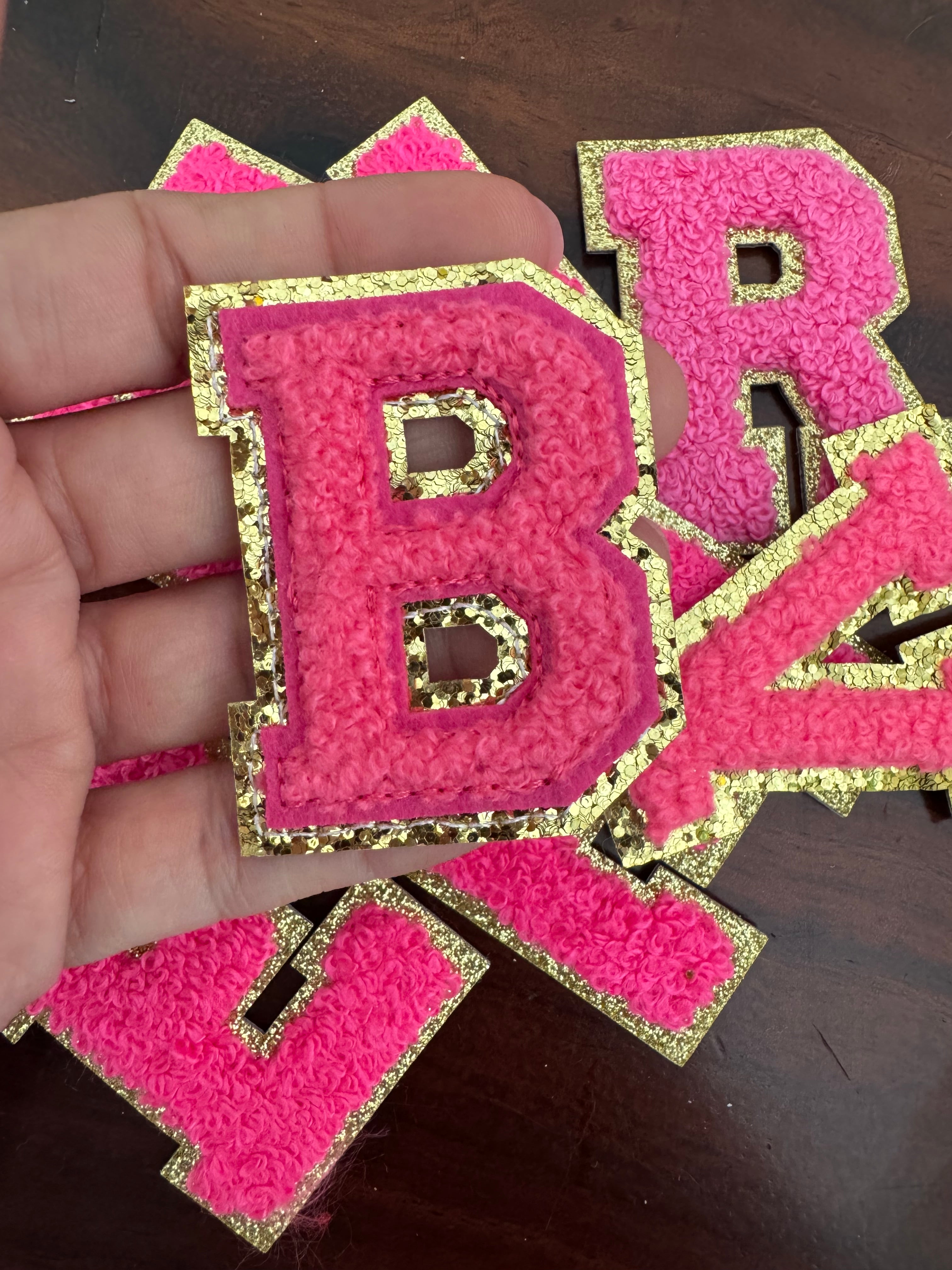 Parches de Letras Con Efecto Bordado Para Personalizar