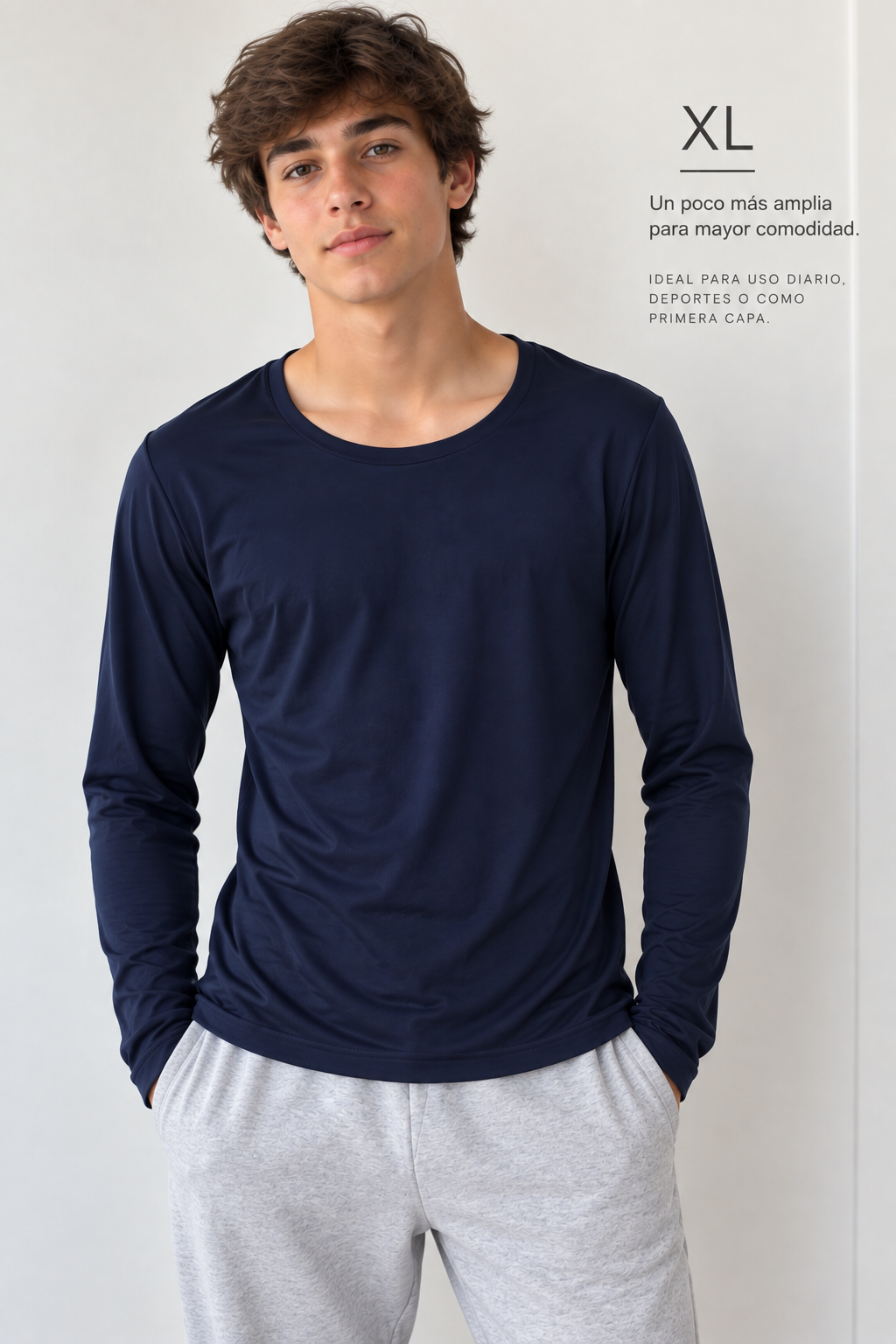 Camisa Térmica Teens Cuello Redondo