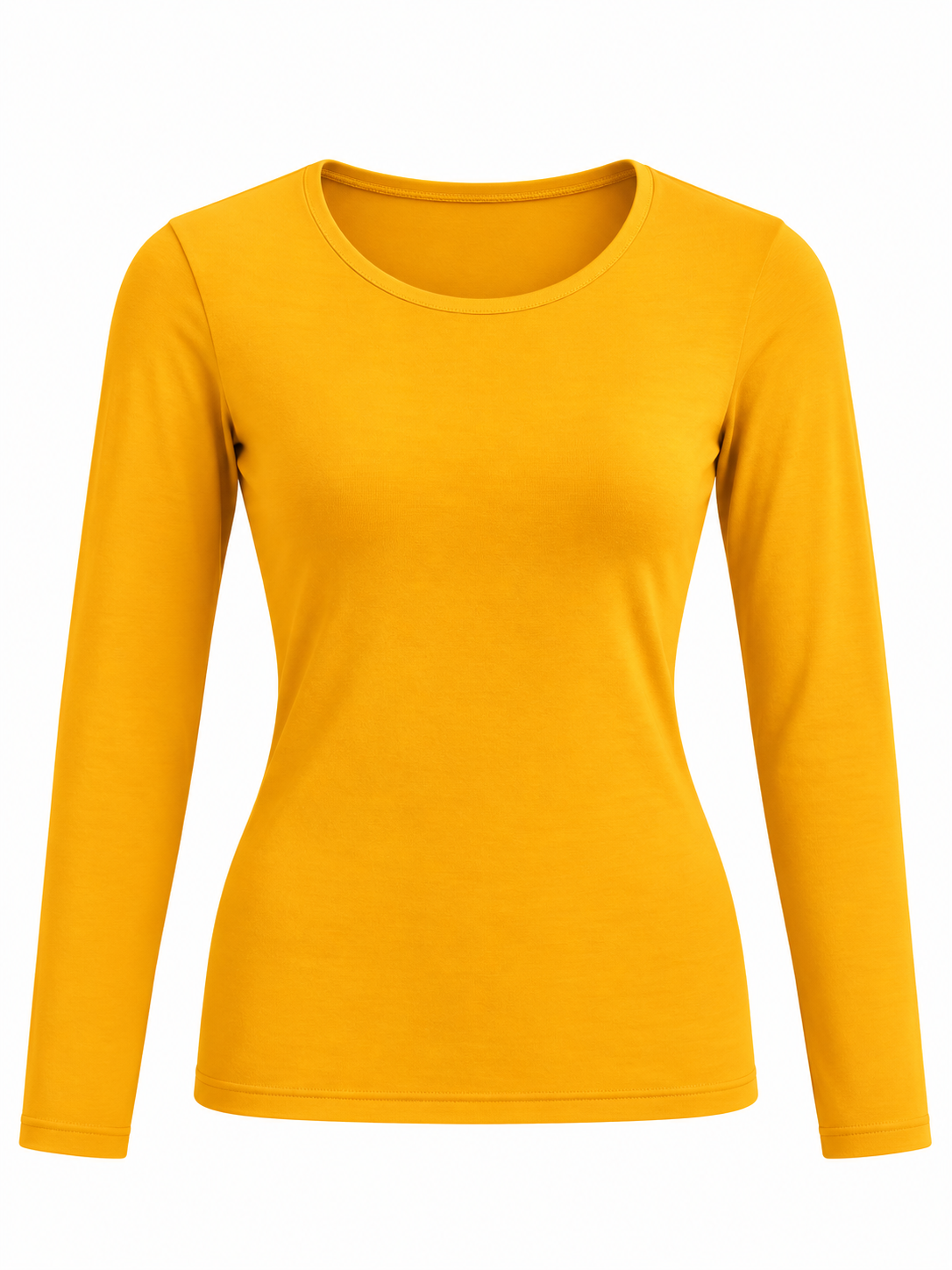 Camisa Térmica de Cuello Redondo con Felpa