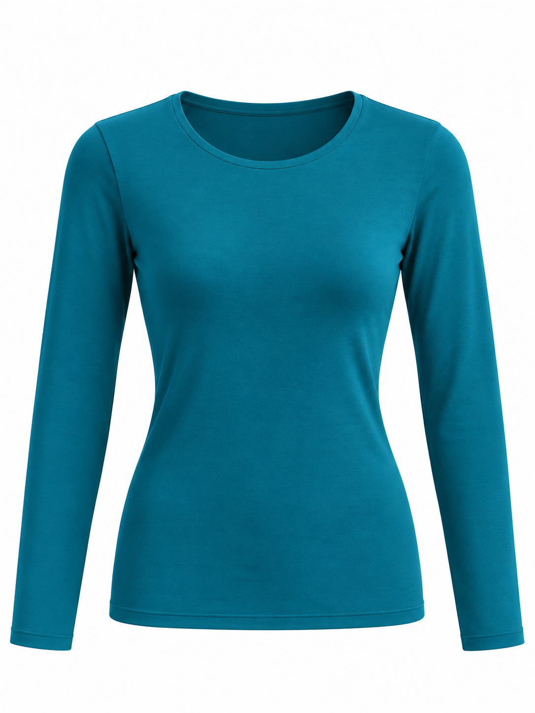 Camisa Térmica de Cuello Redondo con Felpa