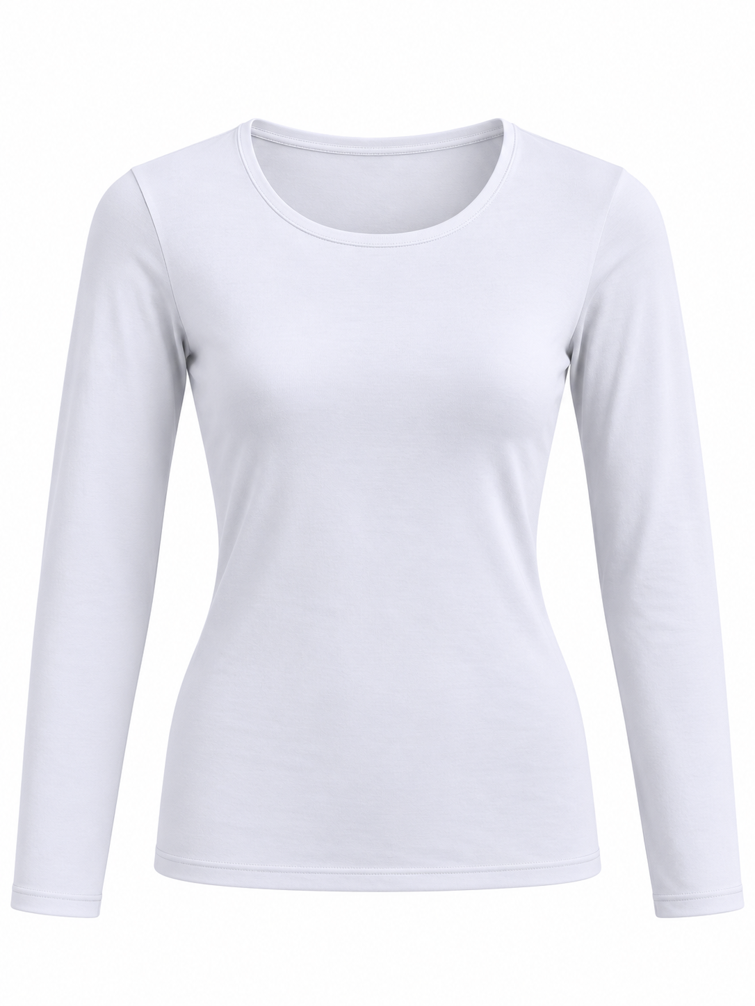 Camisa Térmica de Cuello Redondo con Felpa