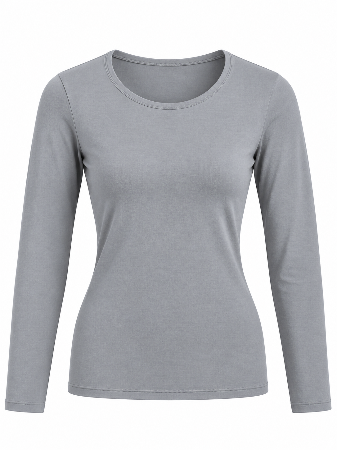 Camisa Térmica de Cuello Redondo con Felpa