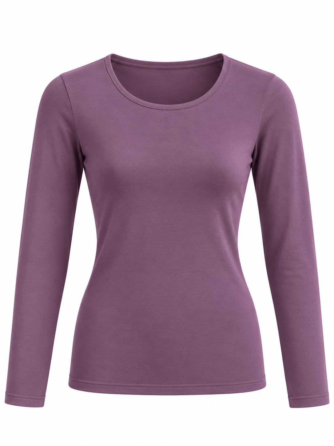 Camisa Térmica de Cuello Redondo con Felpa