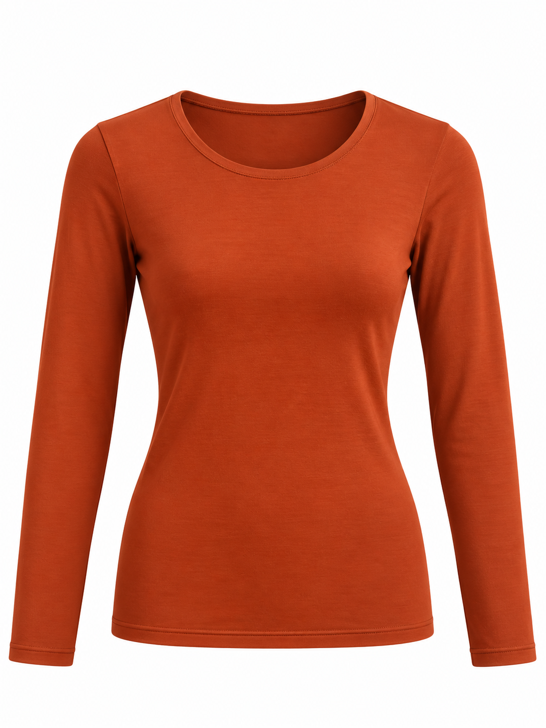 Camisa Térmica de Cuello Redondo con Felpa