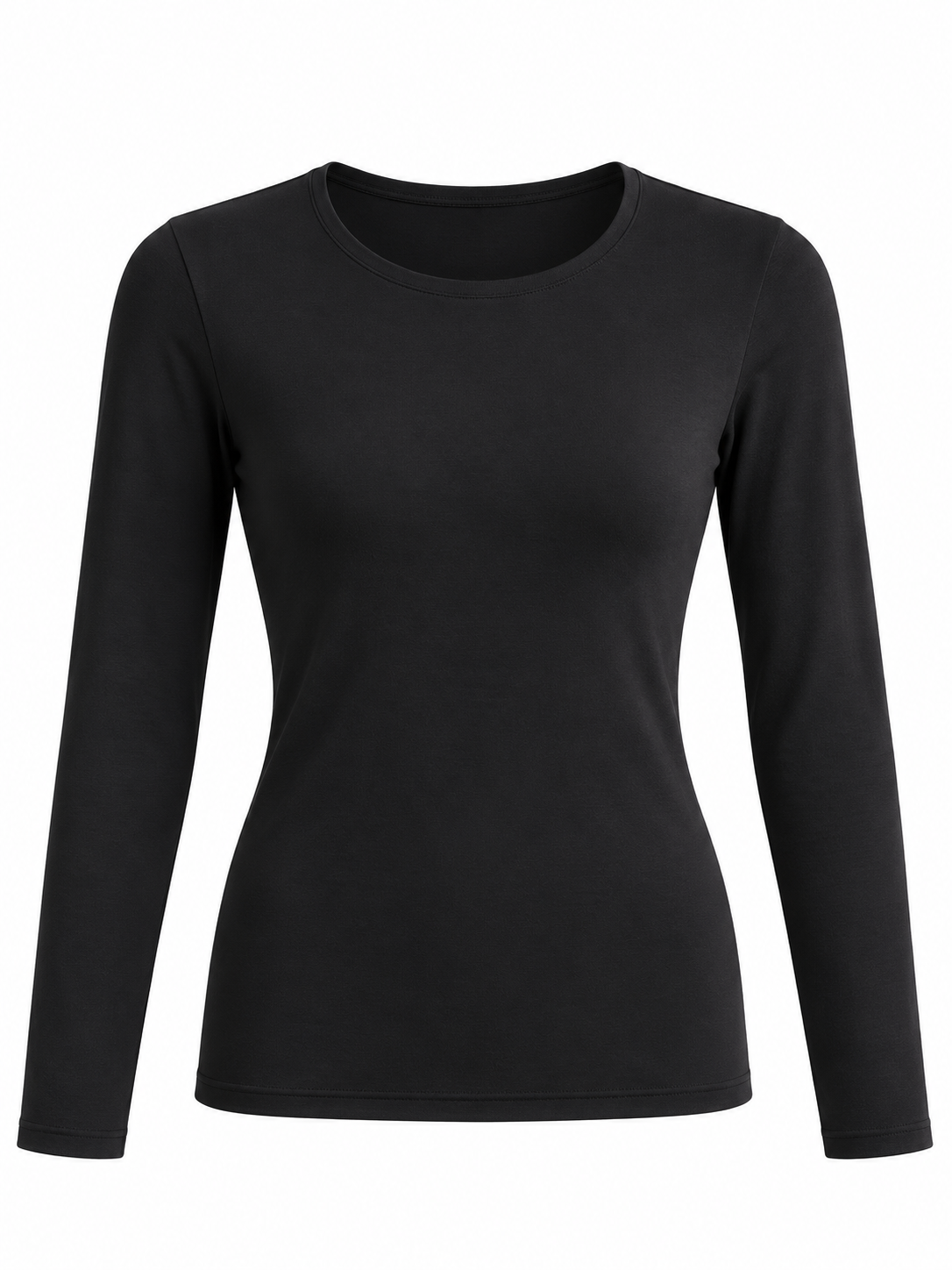 Camisa Térmica de Cuello Redondo con Felpa